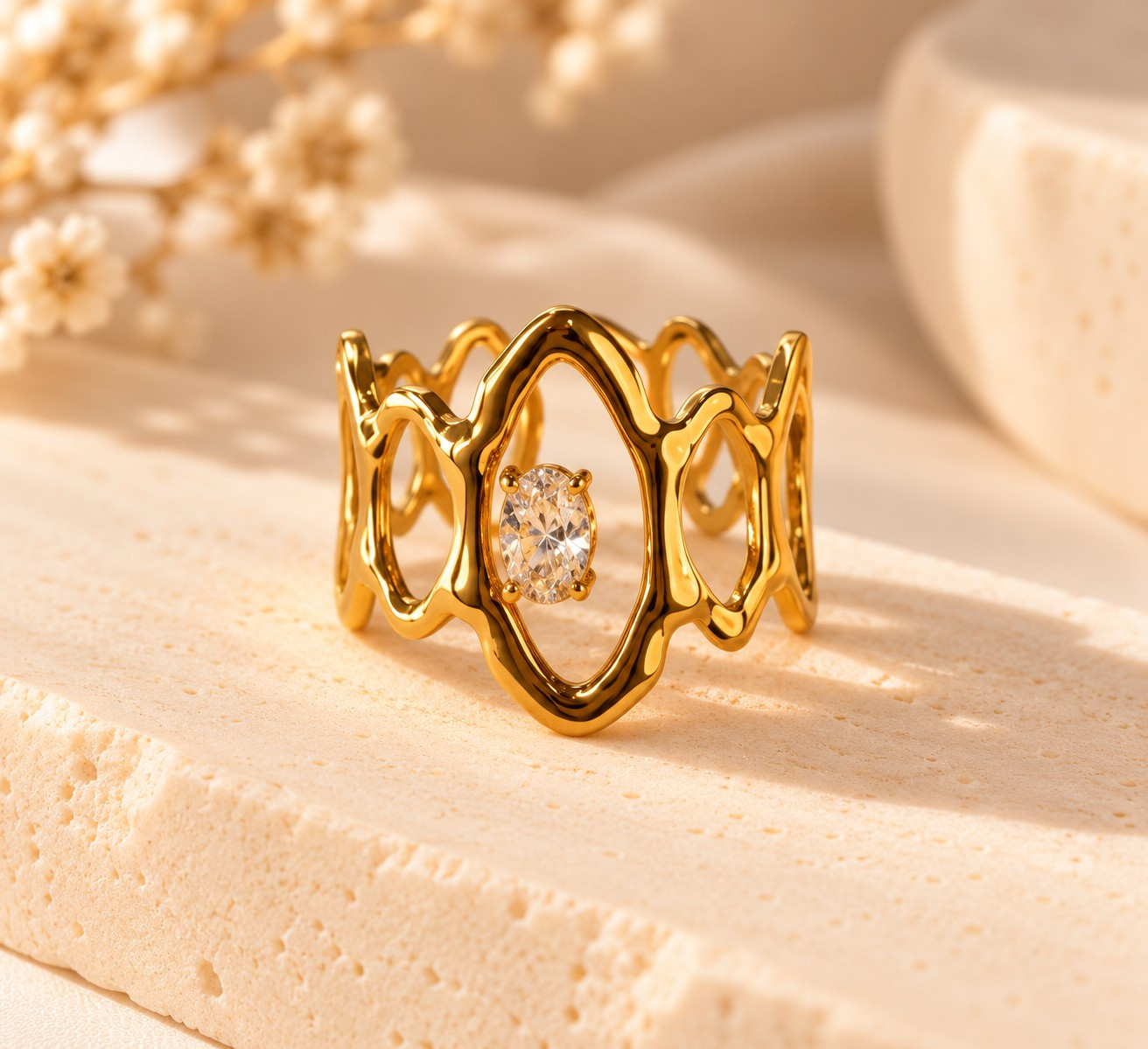 Anillo Orbita Lunar Dorada
