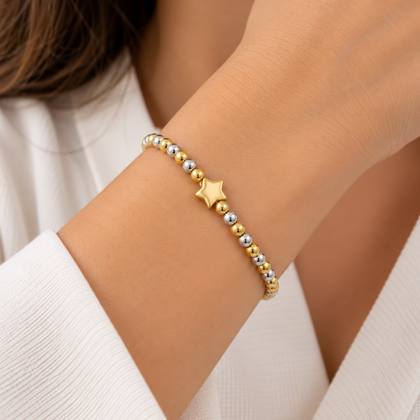 Pulsera Estrella de Luna 🌟mixta